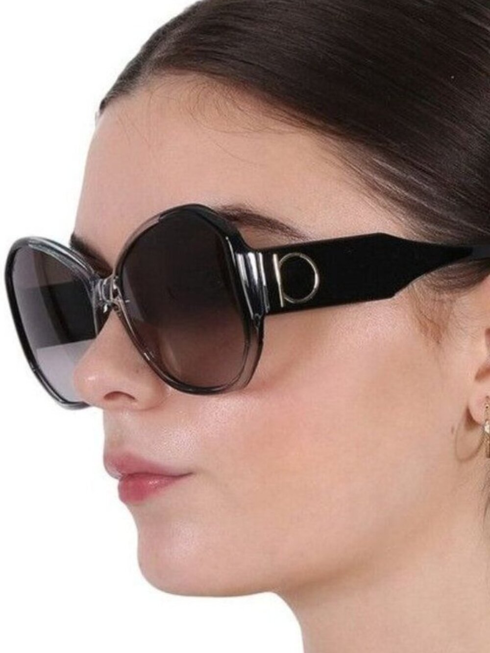 Salvatore Ferragamo Sunglasses Oversized Black Gradient Designer  SF943SL - Picture 11 of 13